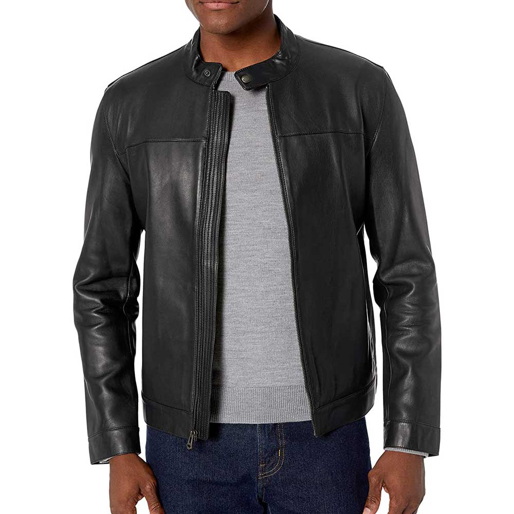 Men's Black Leather Biker Jacket - Premium Quality, Stylish and Durable