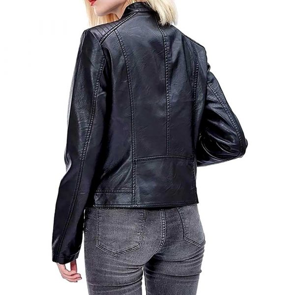 Women's Genuine Leather Motorcycle Jacket