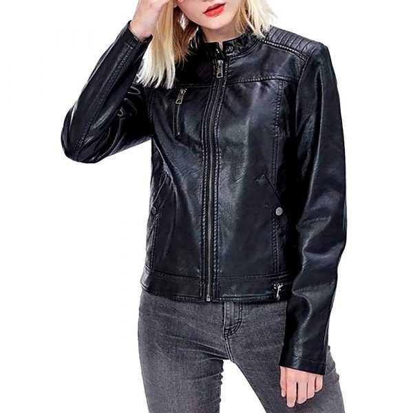 Women's Genuine Leather Motorcycle Jacket