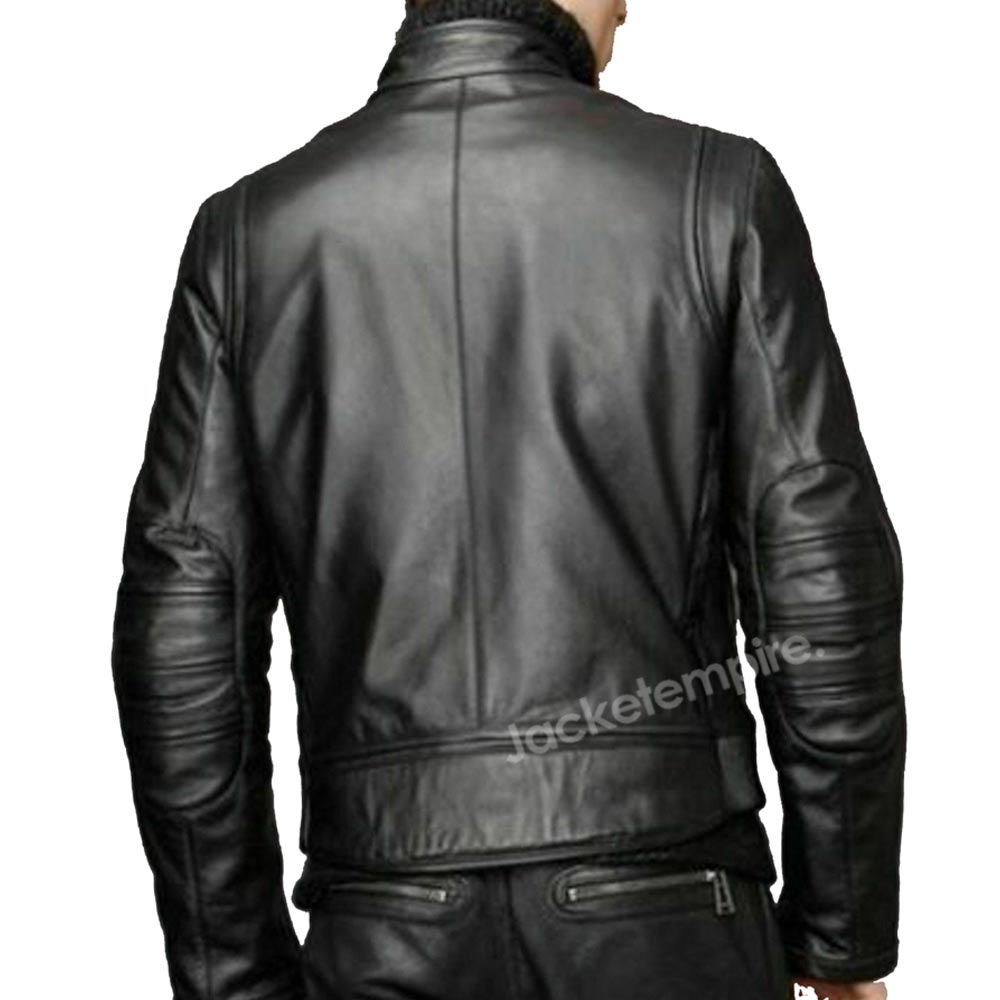 Men's Vintage Motorcycle Jacket - Stylish Cafe Racer Leather Outerwear