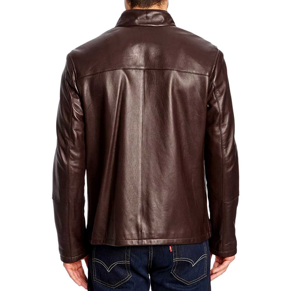 Premium Quality Brown Leather Moto Jacket - Elevate Your Fashion Game