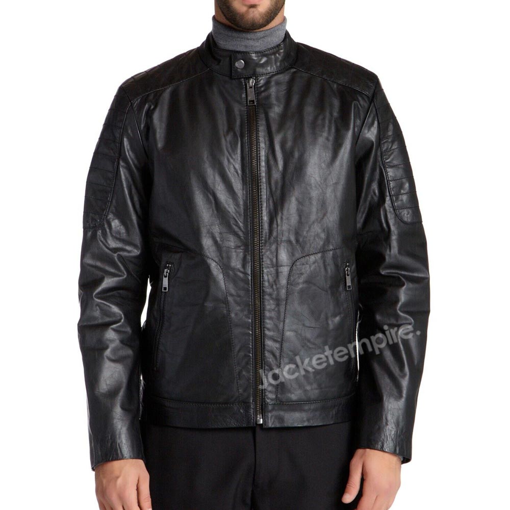 Black Motorbike Jacket for Men - Fashionable and Protective Riding Attire