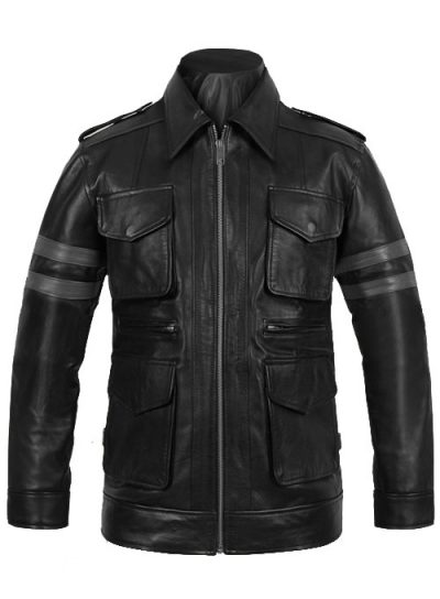 Resident evil 6 leon kennedy leather jacket