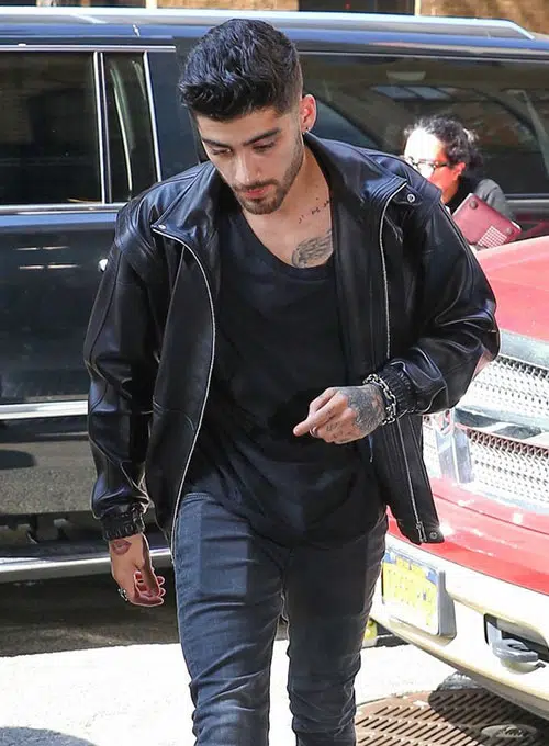 zayn malik leather jacket