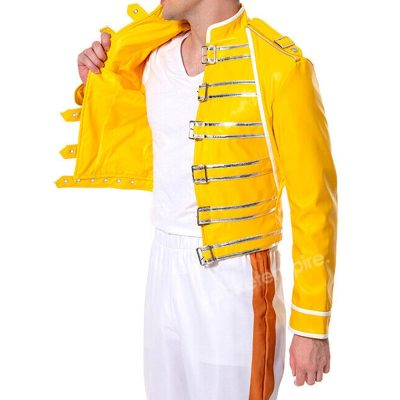 Yellow Leather Outerwear - Freddie's Signature Look