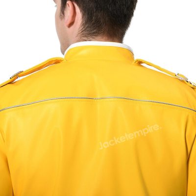 Classic Rock Star Apparel - Yellow Leather Jacket