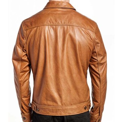 Waxy Brown Leather Jacket