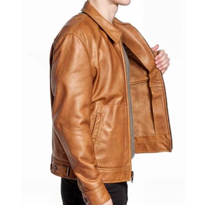 Waxy Brown Leather Jacket