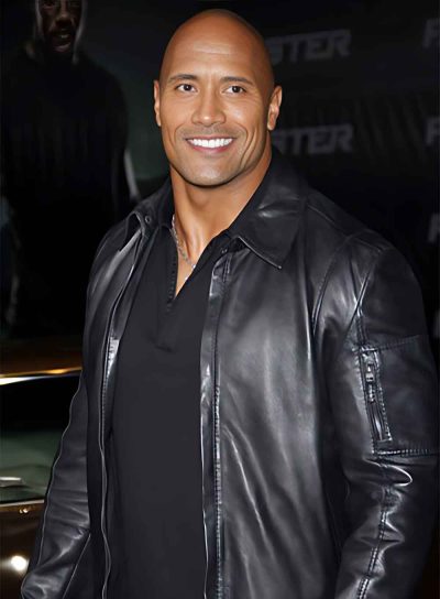 Premium leather jacket inspired by Dwayne Johnson's signature look