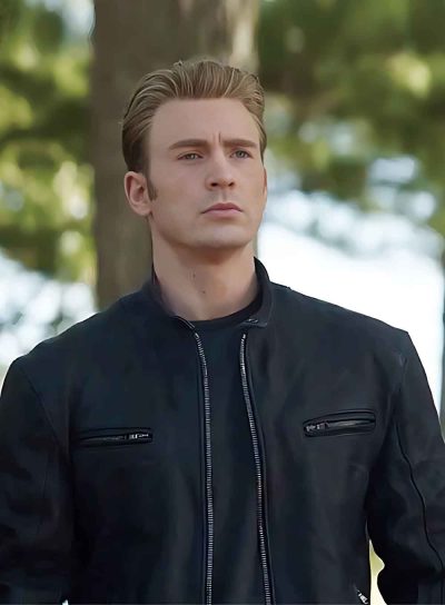 Chris Evans Inspired Leather Jacket - Elevate your style with Avengers flair