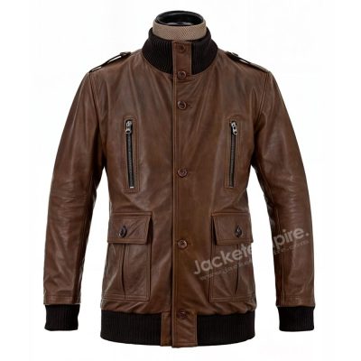 Soccer Star Leather Jacket - Channel the confidence and charisma of Cristiano Ronaldo