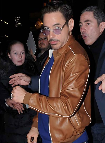 Iconic Robert Downey Jr. leather jacket - stylish, timeless fashion statement