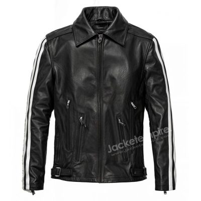 Chic Robert Pattinson Leather Jacket - Exudes timeless sophistication