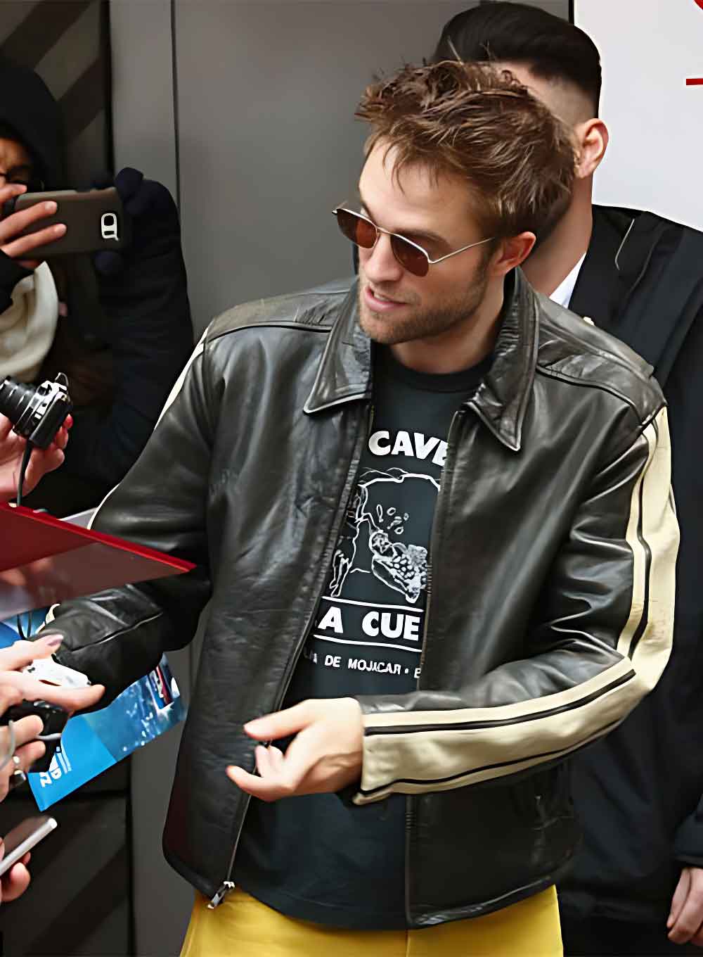 Robert Pattinson Leather Jacket - Jacket empire