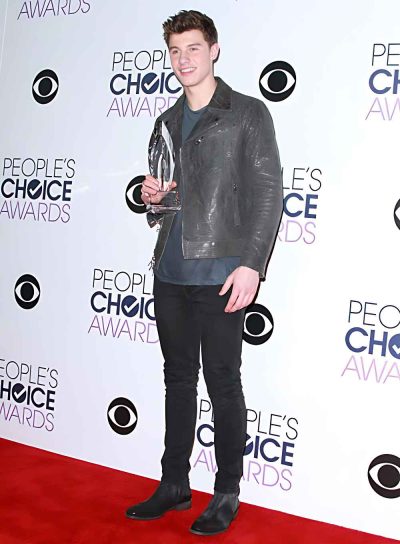 Get the Shawn Mendes look with this sleek leather jacket